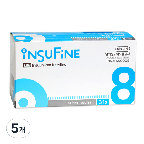 태창 인슐린 펜니들 31G 8mm, 5개