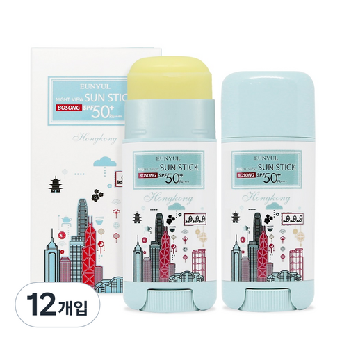 은율 나이트뷰 뽀송 선스틱 소프트 SPF50+ PA++++, 15g, 12개입