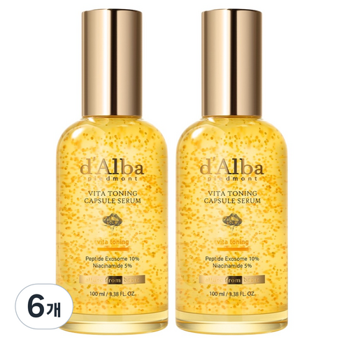 달바 비타 토닝 캡슐 세럼 나이아신아마이드 5퍼센트, 6개, 100ml