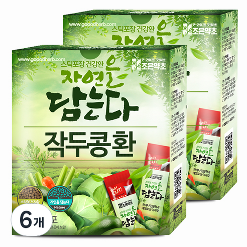굿허브 조은약초 자연을 담는다 스틱형 작두콩환, 90g, 6개