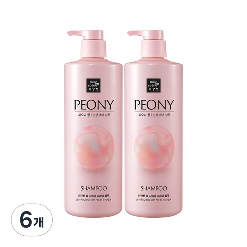 미쟝센 펄 샤이닝 리페어 퍼퓸샴푸 피오니향, 1000ml, 6개
