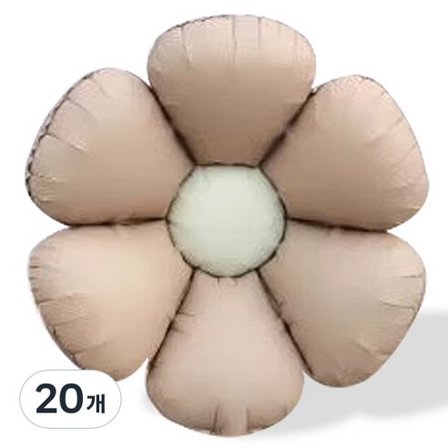매트 데이지 꽃풍선 48cm, 카키, 20개