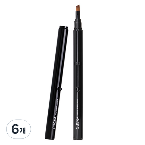 클리카 오토캡 아이브로우 브러쉬 LM501, 6개