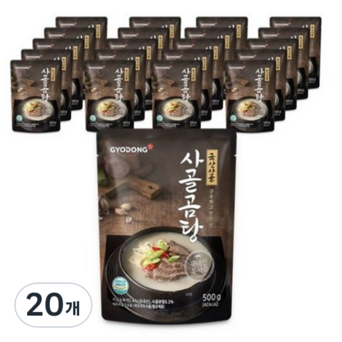 교동식품 사골곰탕, 500g, 20개