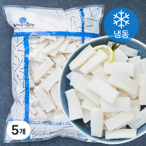 The더착한 오징어 슬라이스 (냉동), 1kg, 5개