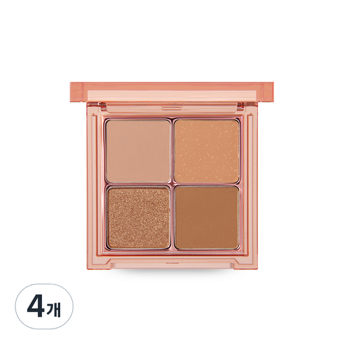 바닐라코 무드 온 아이 팔레트 7g, 4개, 01 멜로우 브라운
