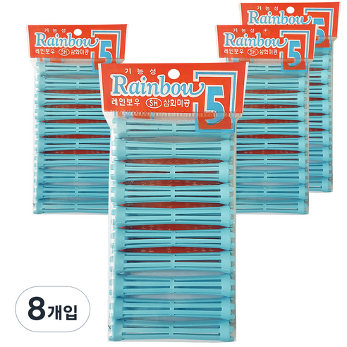삼화미공 레인보우 헤어롯드 5호 10p, 80개