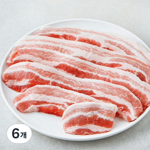 고급진 캐나다산 삼겹살 구이용 (냉장), 1kg, 6개