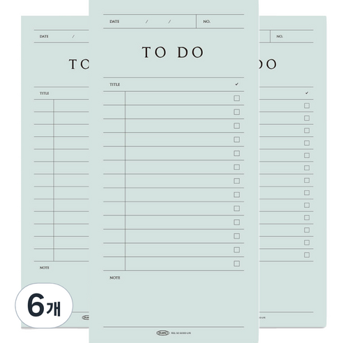 플레픽 팝업 스탠드 메모지, 08 투두, 6개