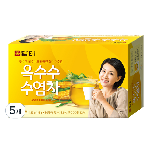 담터 옥수수수염차 티백, 5개
