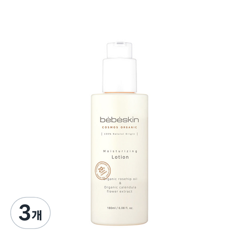 베베스킨 모이스춰라이징 로션, 180ml, 3개