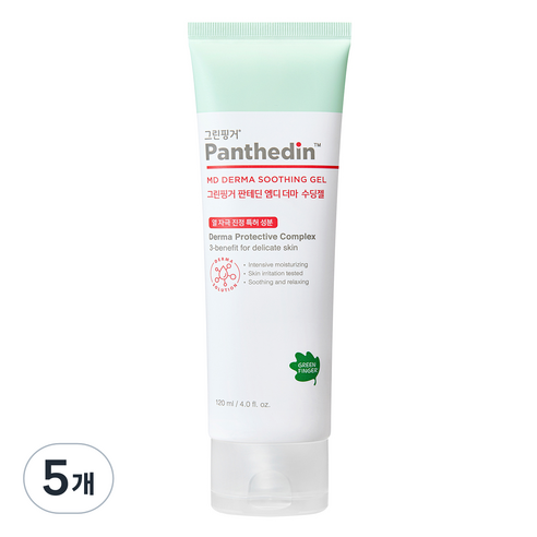 그린핑거 판테딘 엠디 더마 수딩젤, 120ml, 5개