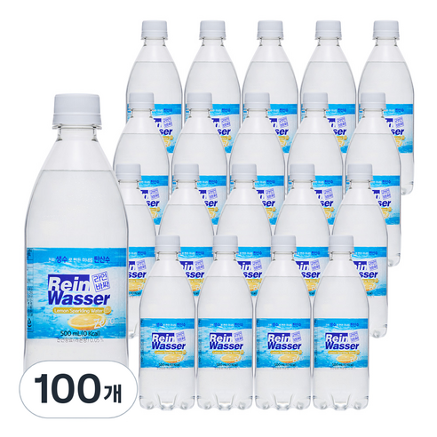 라인바싸 레몬 탄산수, 500ml, 100개