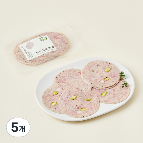 상하농원 약드 부어스트, 120g, 5개