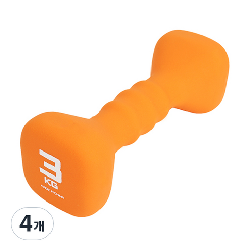아이워너 네오프렌 사각 컬러아령 오렌지, 3kg, 4개