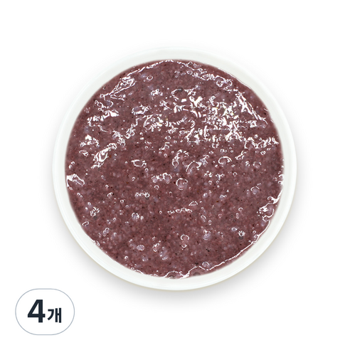 짱죽 유아용 실온 이유식 중기 죽 1, 블루베리배죽, 160g, 4개