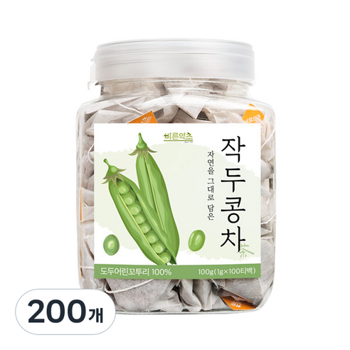 향긋한 구수함으로 콧물과의 전쟁, 이제 안녕! 바른약초 볶은 작두콩차 삼각티백