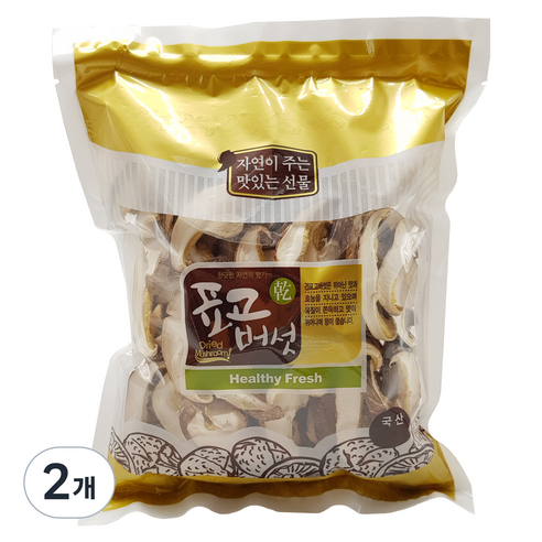 버섯꽃필때 표고채, 100g, 2개
