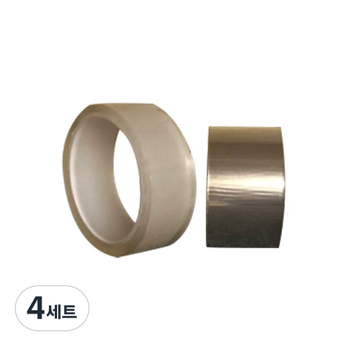 이지펀테이프 단면 실크벽지 테이프 5cm x 3m T-150vs + 양면 롤 겔 테이프 3cm x 1m 세트, 4세트