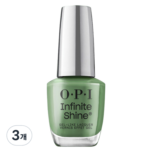 오피아이 인피니트 샤인 젤 라이크 매니큐어, ISL 123 Happily Evergreen After, 15ml, 3개