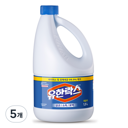 유한락스 레귤러, 1.5L, 5개
