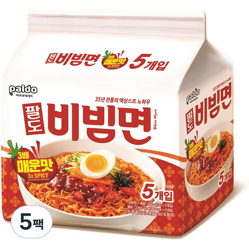 팔도 비빔면 매운맛, 25개