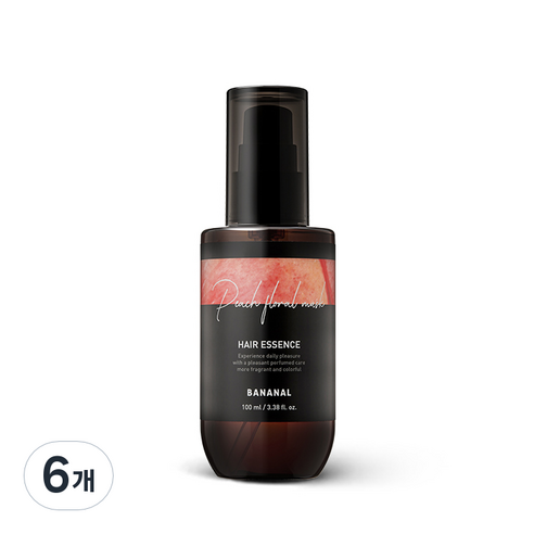 바나날 헤어 에센스 피치 플로랄 머스크, 100ml, 6개