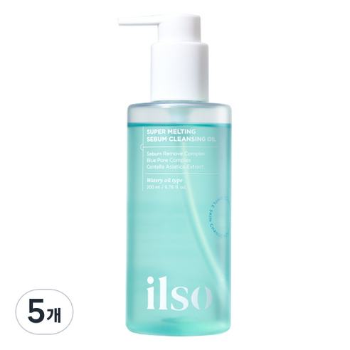 일소 슈퍼 멜팅 세범 클렌징오일, 200ml, 5개