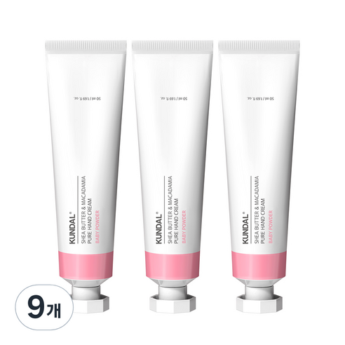 쿤달 퓨어 핸드크림 베이비파우더향, 50ml, 9개