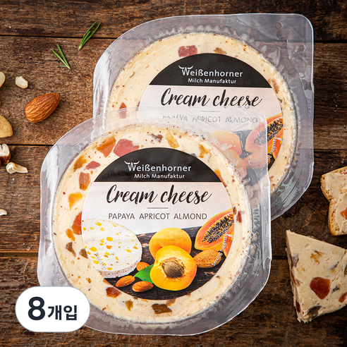 제르미 살구 아몬드 크림치즈, 125g, 1개입, 8개