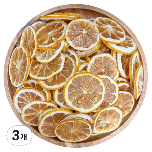 니칩내칩 건조과일 레몬칩 레몬슬라이스, 100g, 3개