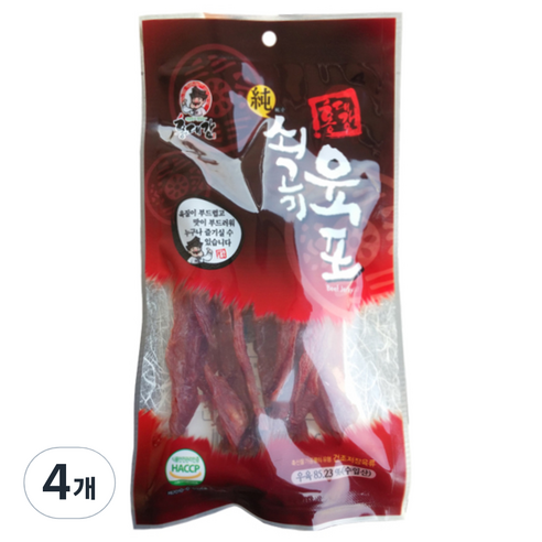 홍대감 순쇠고기 육포, 100g, 4개