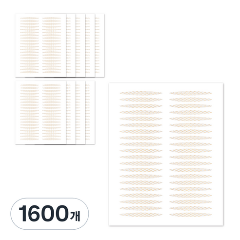 더분 대용량 마이스킨 쌍꺼풀 테이프 레이스, S타입, 1600개