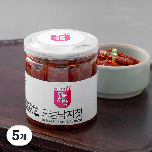 오늘식탁 강경 낙지젓, 250g, 5개