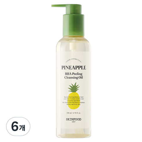 스킨푸드 파인애플 바하 필링 클렌징 오일, 200ml, 6개