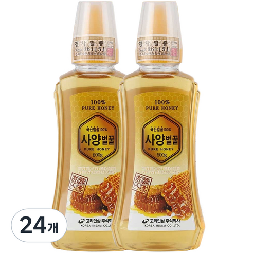 고려인삼 사양 벌꿀, 24개, 600g