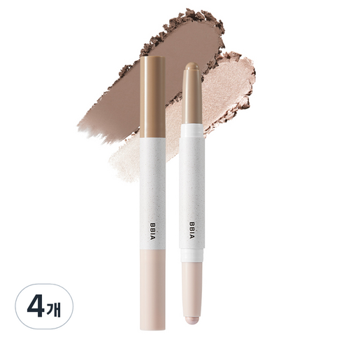 삐아 라스트 윤곽 스틱 2.4g, 01웜 디테일, 4개