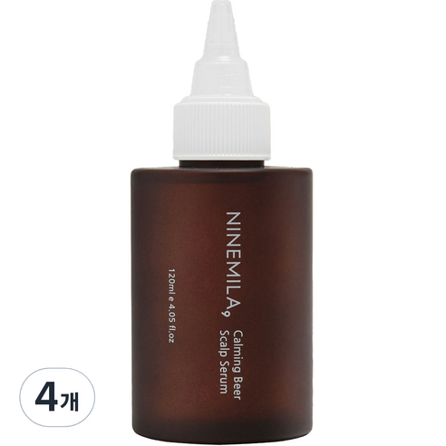 나인밀라 카밍비어 두피세럼, 120ml, 4개