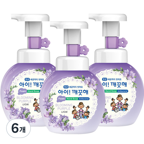 아이깨끗해 블루밍 퍼플 핸드워시, 250ml, 6개