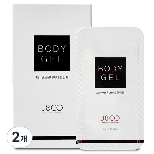 제이앤코 온더바디 쿨링겔 파우치형 10p, 50g, 2개