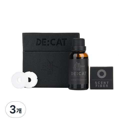 디캣 차량용 송풍구 방향제 리필 30ml, 3개, NO 5