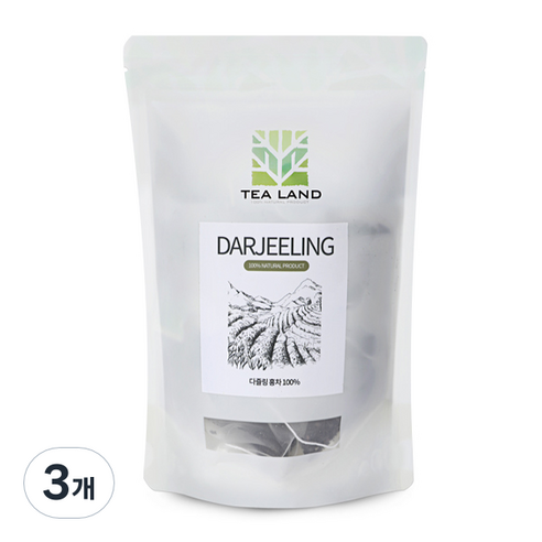 티랜드 다즐링 홍차 티백, 1g, 20개입, 3개
