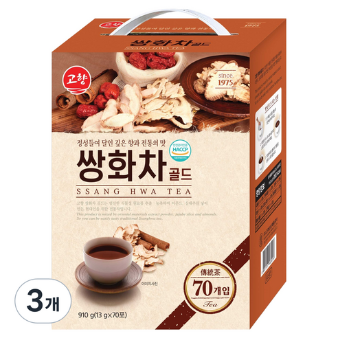 고향 쌍화차 골드, 70개입, 3개