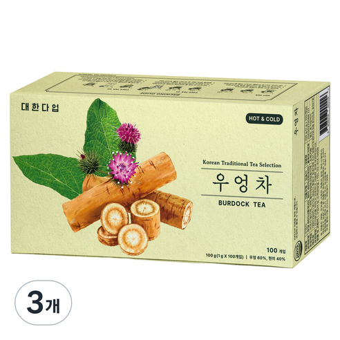 대한다업 우엉차, 1g, 3개, 100개입