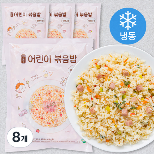 더오담 어린이 햄베이컨 볶음밥 (냉동), 200g, 8개