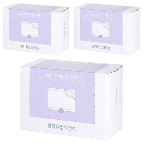 fmgt 데일리 멀티 5겹 화장솜, 80개입, 3개