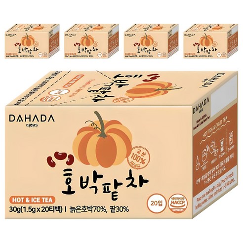 다하다 호박팥차, 1.5g, 20개입, 5개