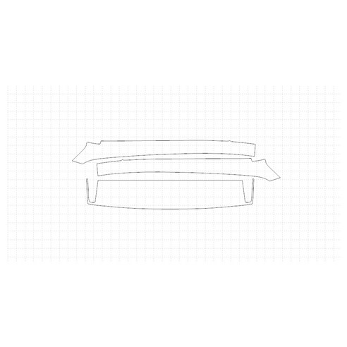 헥시스 쉐보레 볼트 EV 2018 PVC PPF 보호필름 차량용 가드용품, 18. ROOF, PILLARS, 1개