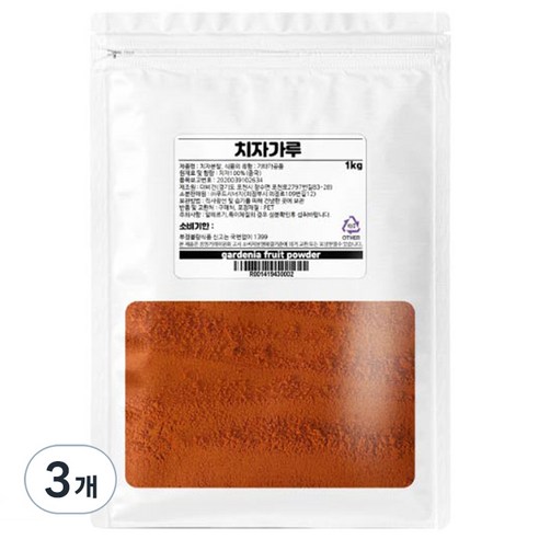 고미네 치자가루, 1kg, 3개