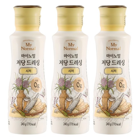 마이노멀 저당 시저 드레싱, 240g, 3개